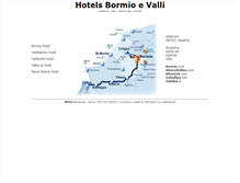 Tablet Screenshot of hotels.bormio.com
